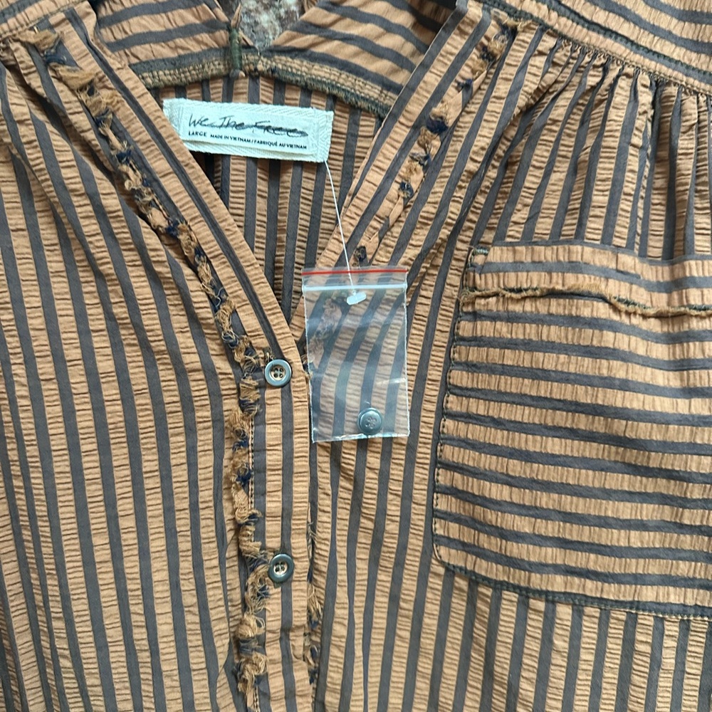 Free People striped button down - Picture 3 of 3
